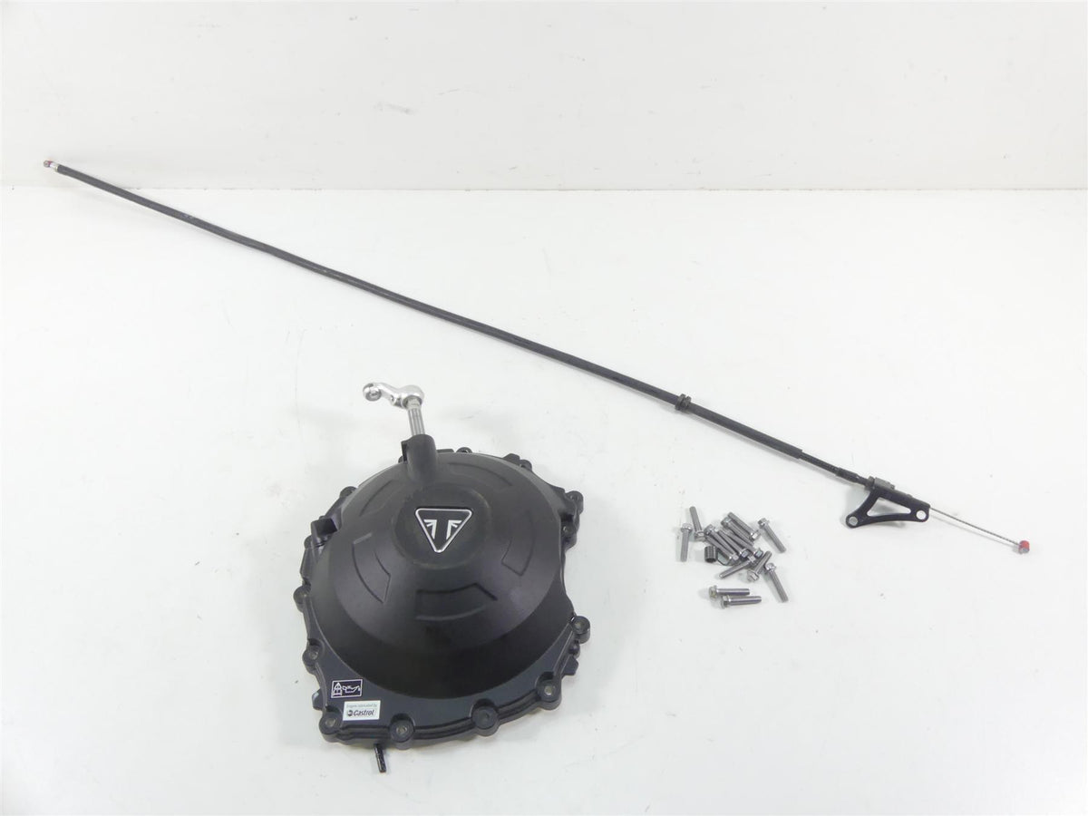 2020 Triumph Speed Triple RS 1050 Engine Side Clutch Cover & Cable Set T1261710 {{ shop.shopifyCountryName }} - Mototech271