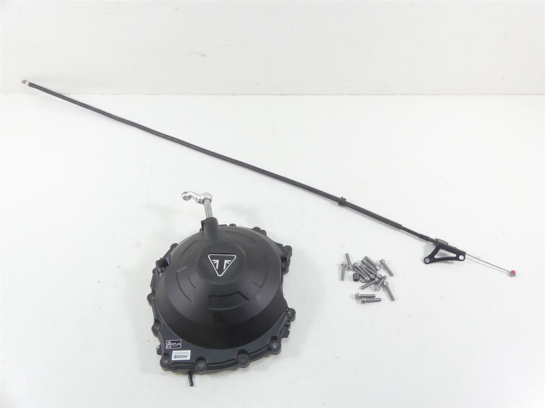 2020 Triumph Speed Triple RS 1050 Engine Side Clutch Cover & Cable Set T1261710 {{ shop.shopifyCountryName }} - Mototech271