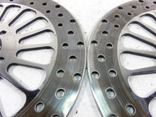 Load image into Gallery viewer, 2002 Harley Touring FLHTC Electra Glide Front Chrome Brake Rotor Disc Set
