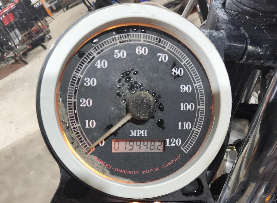 1999 Harley Dyna FXDS Convertible Speedometer Gauge Instrument - 19K 67025-99A {{ shop.shopifyCountryName }} - Mototech271
