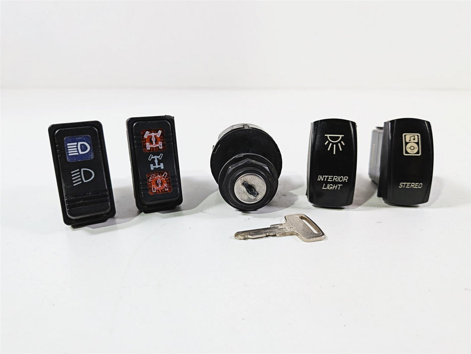 2017 Polaris Ranger Crew 900 XP Ignition Light Awd Switch Key Set 4012165 4011115-Mototech271