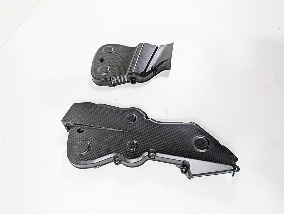 2013 Ducati Hypermotard 821 SP Carbon Fiber Timing Belt Cover Set 24511401A {{ shop.shopifyCountryName }} - Mototech271