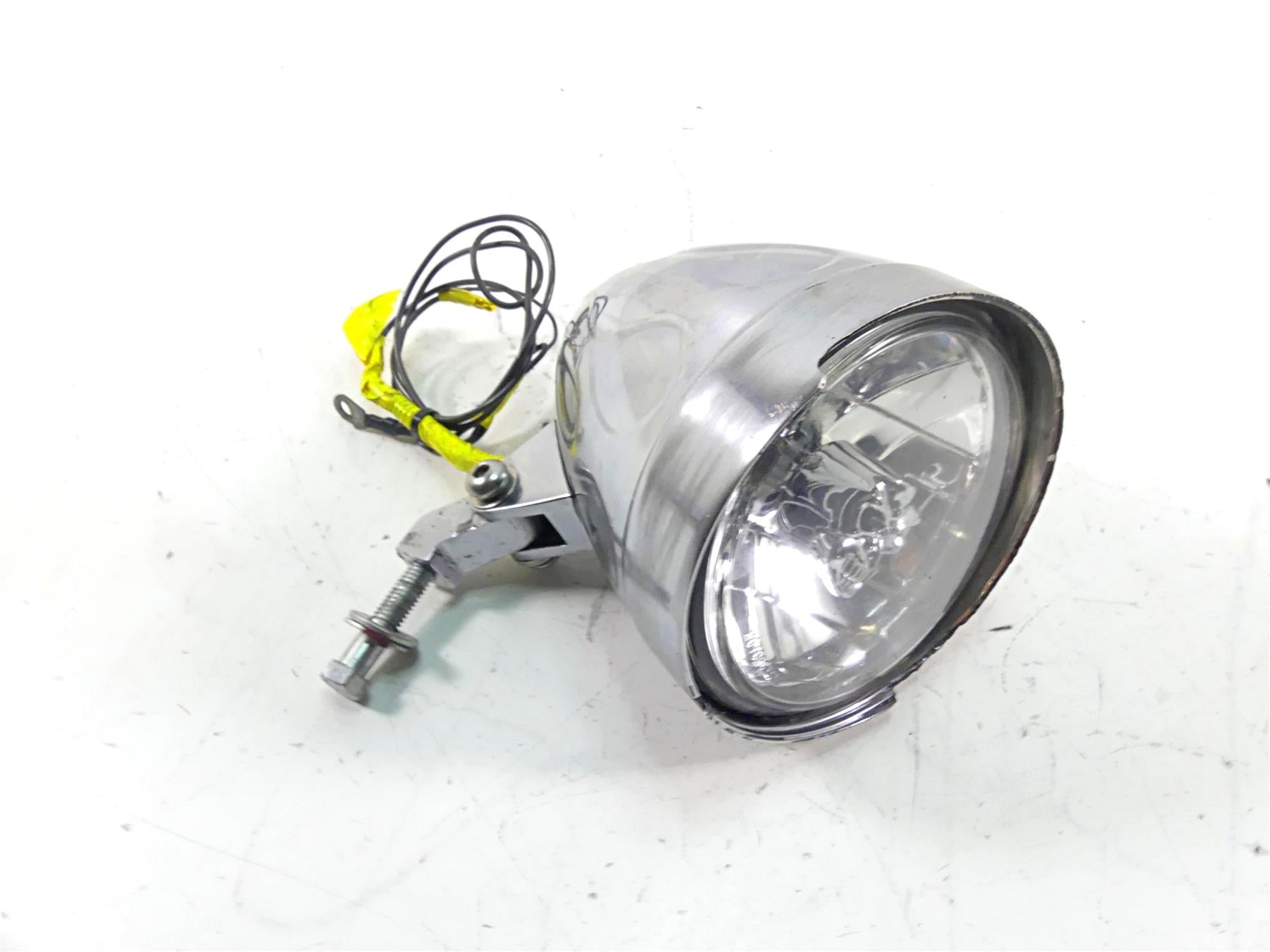 2009 Big Dog K9 Flames Skull Headlight Headlamp Head Light Lamp -Read {{ shop.shopifyCountryName }} - Mototech271