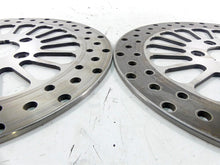 Load image into Gallery viewer, 2002 Harley Touring FLHTC Electra Glide Front Chrome Brake Rotor Disc Set
