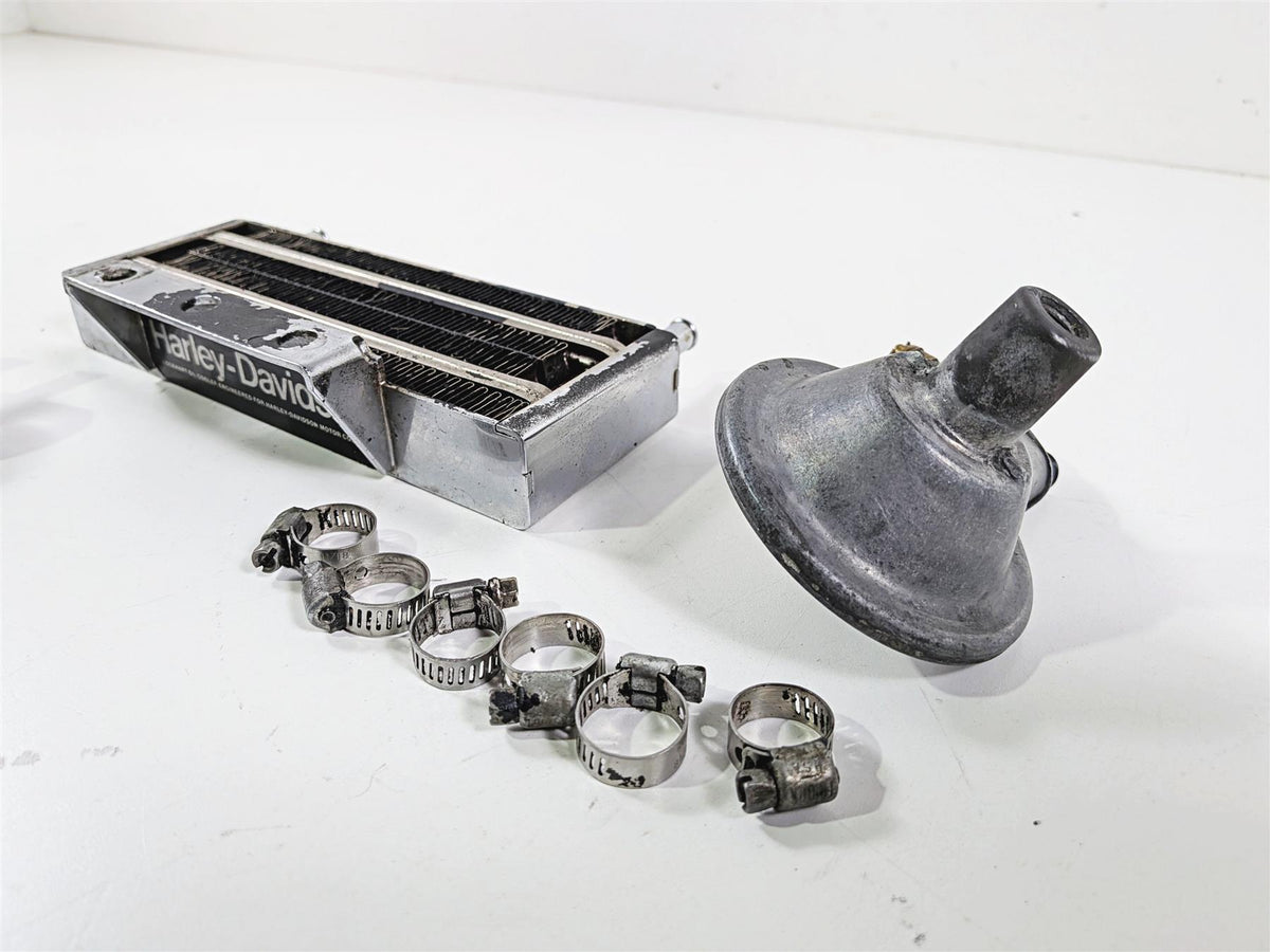 1990 Harley Touring FLHTC Electra Glide Lockhart Oil Cooler Set 233984 {{ shop.shopifyCountryName }} - Mototech271
