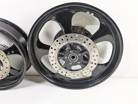 02-07 Harley Touring Custom Black Wheel Rim Set 18x5.5 21x3.5 {{ shop.shopifyCountryName }} - Mototech271