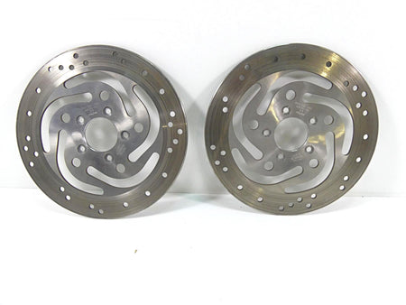 2003 Harley Touring FLHTCI E-Glide 100TH Front Brake Rotor Disc Set 44136-00 {{ shop.shopifyCountryName }} - Mototech271