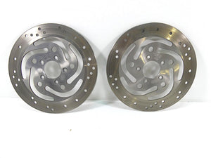 2003 Harley Touring FLHTCI E-Glide 100TH Front Brake Rotor Disc Set 44136-00 | Mototech271