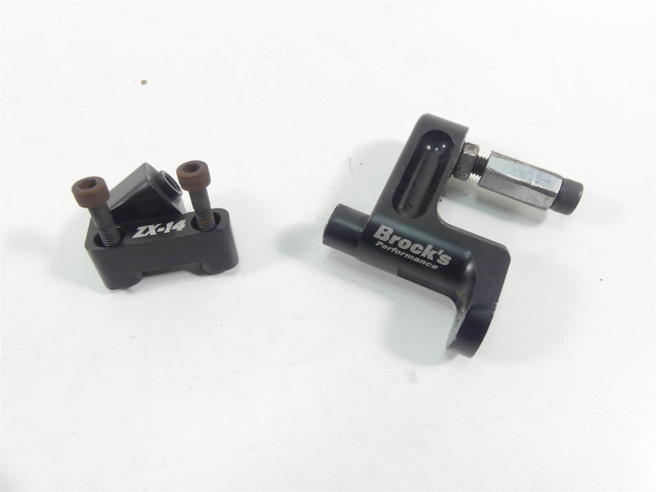 2012 Kawasaki ZX1400 ZX14R Ninja Brocks Steering Damper Mount Kit 789511 {{ shop.shopifyCountryName }} - Mototech271