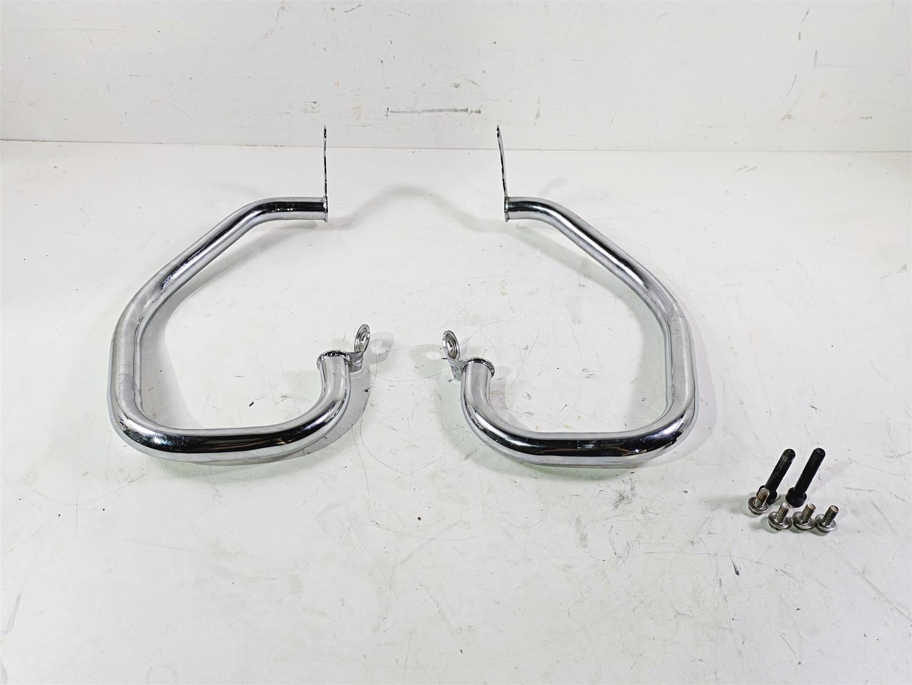 2006 Triumph Rocket 3 Left Right Chrome Crash Bar Set A9758099 {{ shop.shopifyCountryName }} - Mototech271