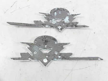 2002 Yamaha XVS1100 V-Star Fuel Gas Petrol Tank Emblem Set 5KS-2416B-10-00 {{ shop.shopifyCountryName }} - Mototech271