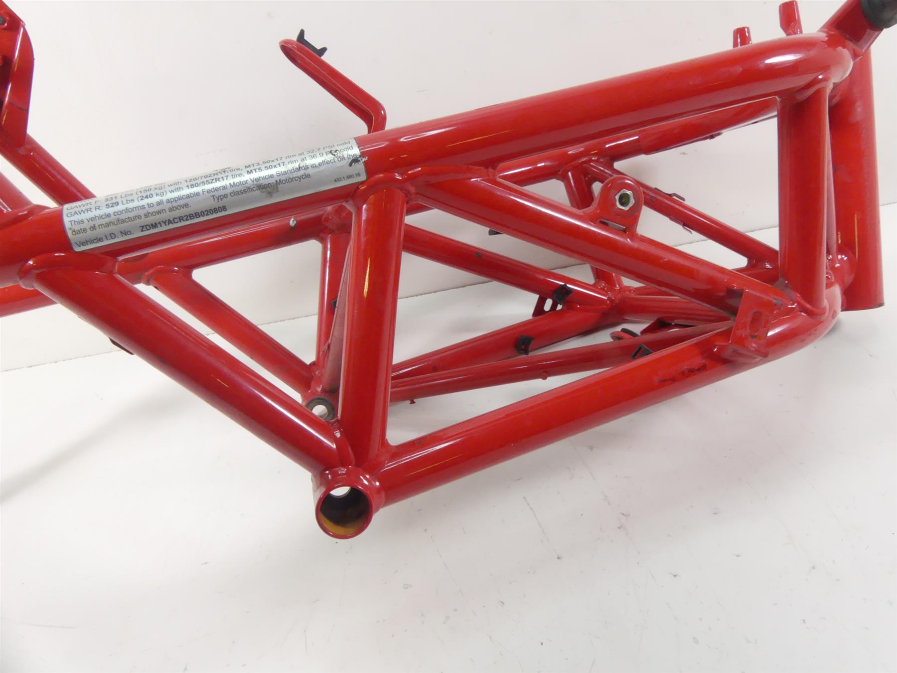 2011 Ducati Hypermotard 1100 SP Main Frame Chassis Slvg 47017011BA {{ shop.shopifyCountryName }} - Mototech271