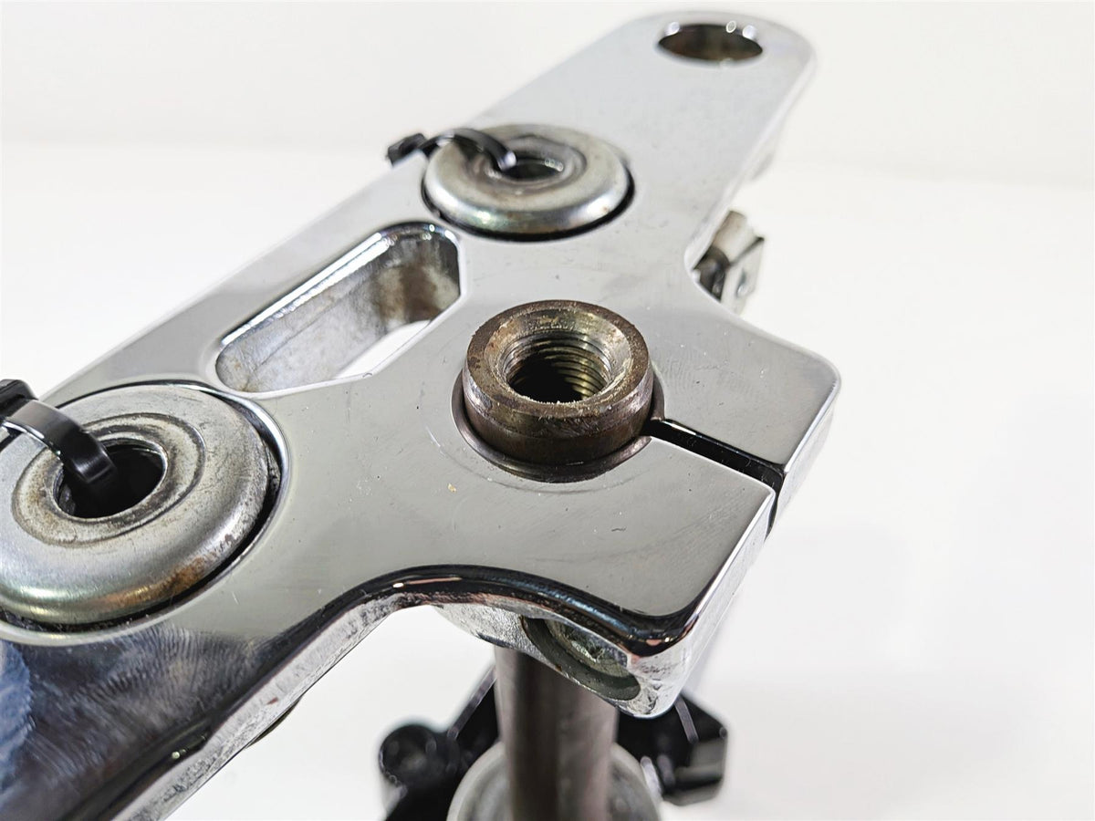 2005 Harley Softail FLSTFSE CVO Fat Boy Lower & Upper Triple Tree 45605-00A 45456-86B-Mototech271