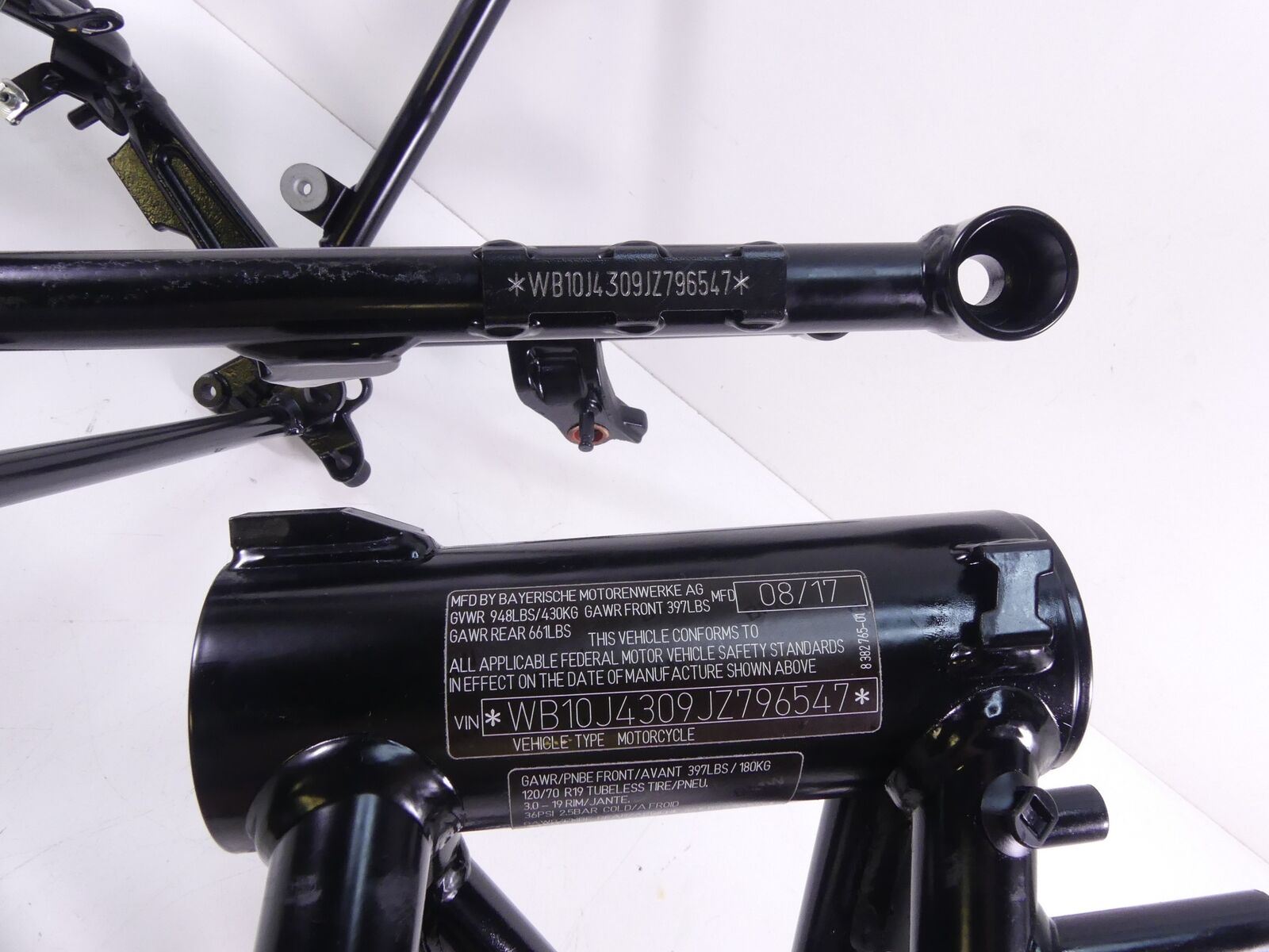 2018 BMW R nineT Urban GS K33 Front & Rear Main & Sub Frame Set Slvg 46518561795 {{ shop.shopifyCountryName }} - Mototech271