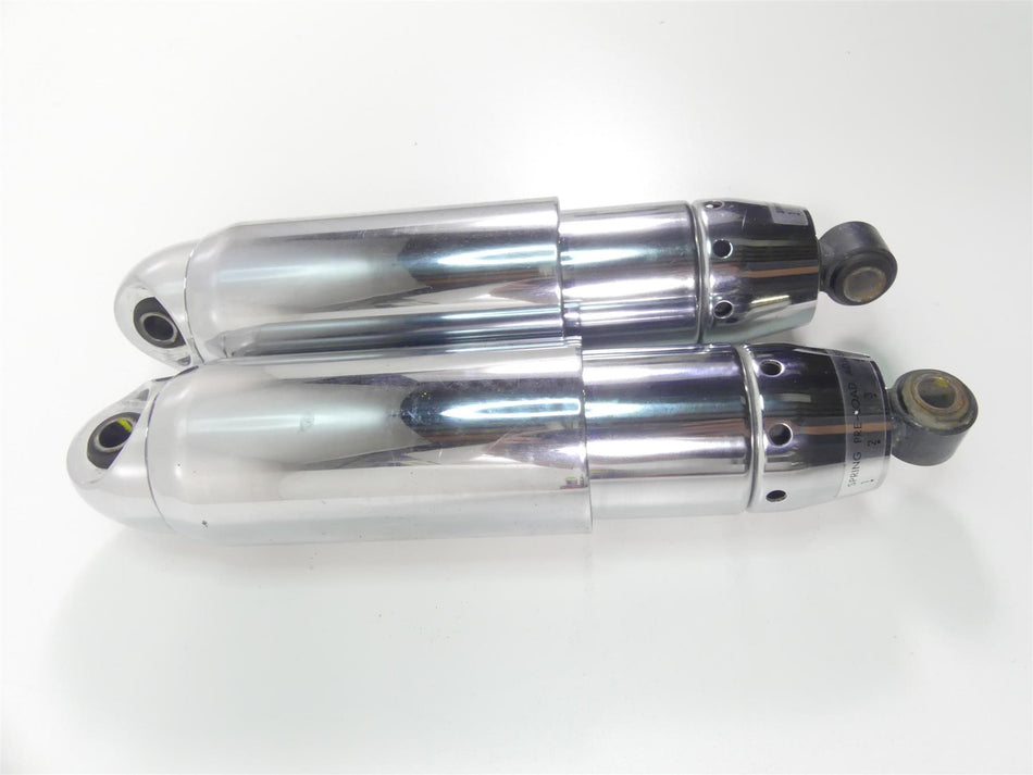 2009 Harley Dyna FXDF SE CVO Fat Bob Rear 12" Chrome Shock Damper Set 54608-04 {{ shop.shopifyCountryName }} - Mototech271