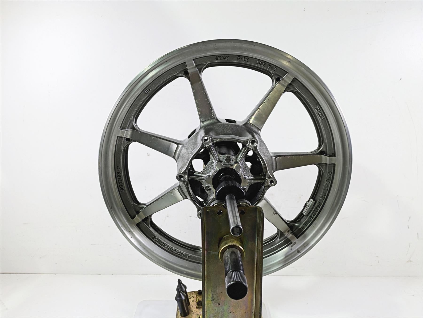 2008 Yamaha XVS1300 V-Star Tourer Straight 16x3 Front Wheel Rim 5KS-25168-00-MA {{ shop.shopifyCountryName }} - Mototech271