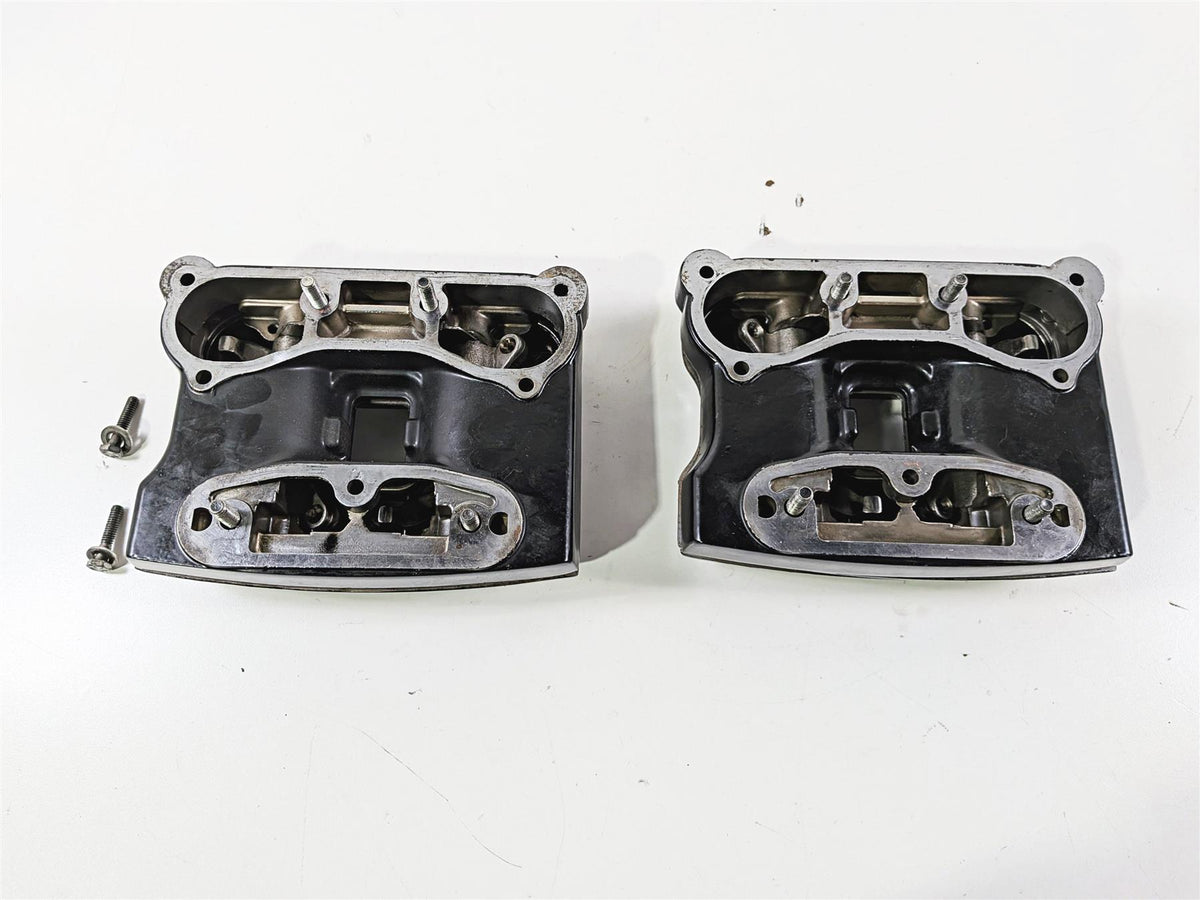 1990 Harley Touring FLHTC Electra Glide Black Rocker Box Valve Covers 17507-85 {{ shop.shopifyCountryName }} - Mototech271