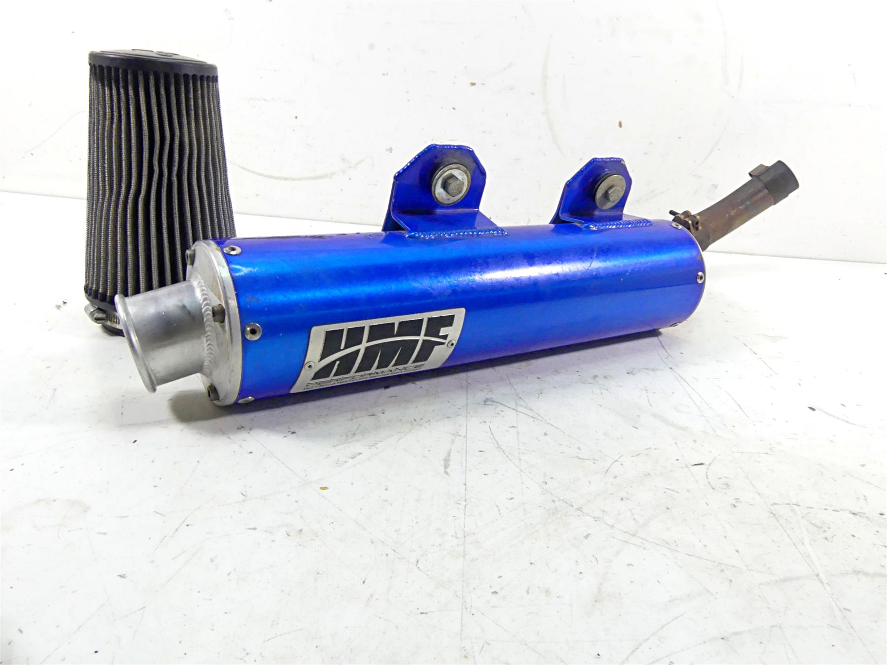 2017 Yamaha YFM Raptor 700R SE HMF Blue Slip On Exhaust 041363606471 PD-234 {{ shop.shopifyCountryName }} - Mototech271