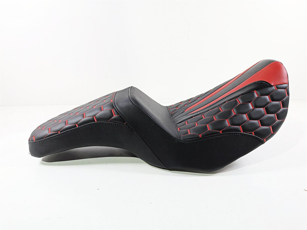 2008 Harley FXDSE CVO Dyna C.C. Rider Red Step Up Seat Saddle S11-Mototech271