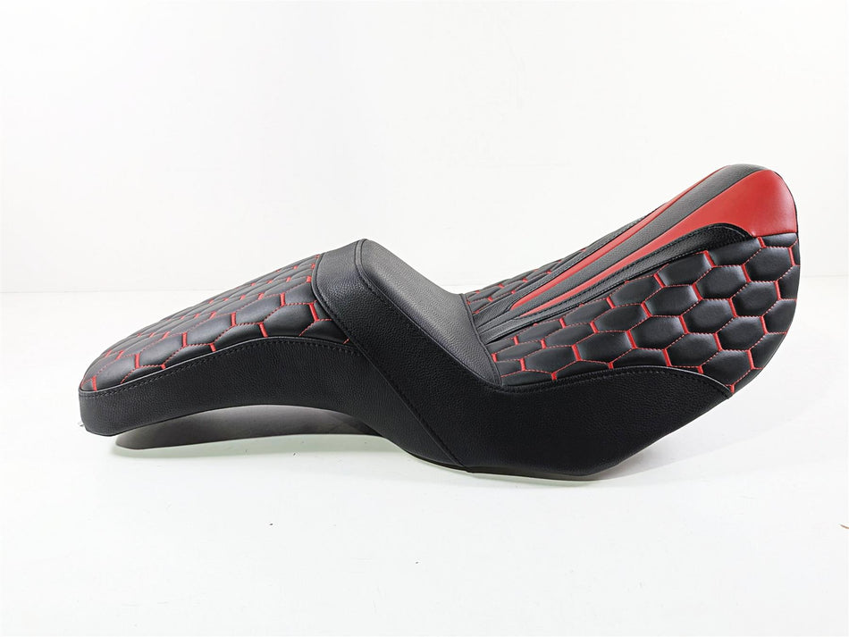 2008 Harley FXDSE CVO Dyna C.C. Rider Red Step Up Seat Saddle S11-Mototech271