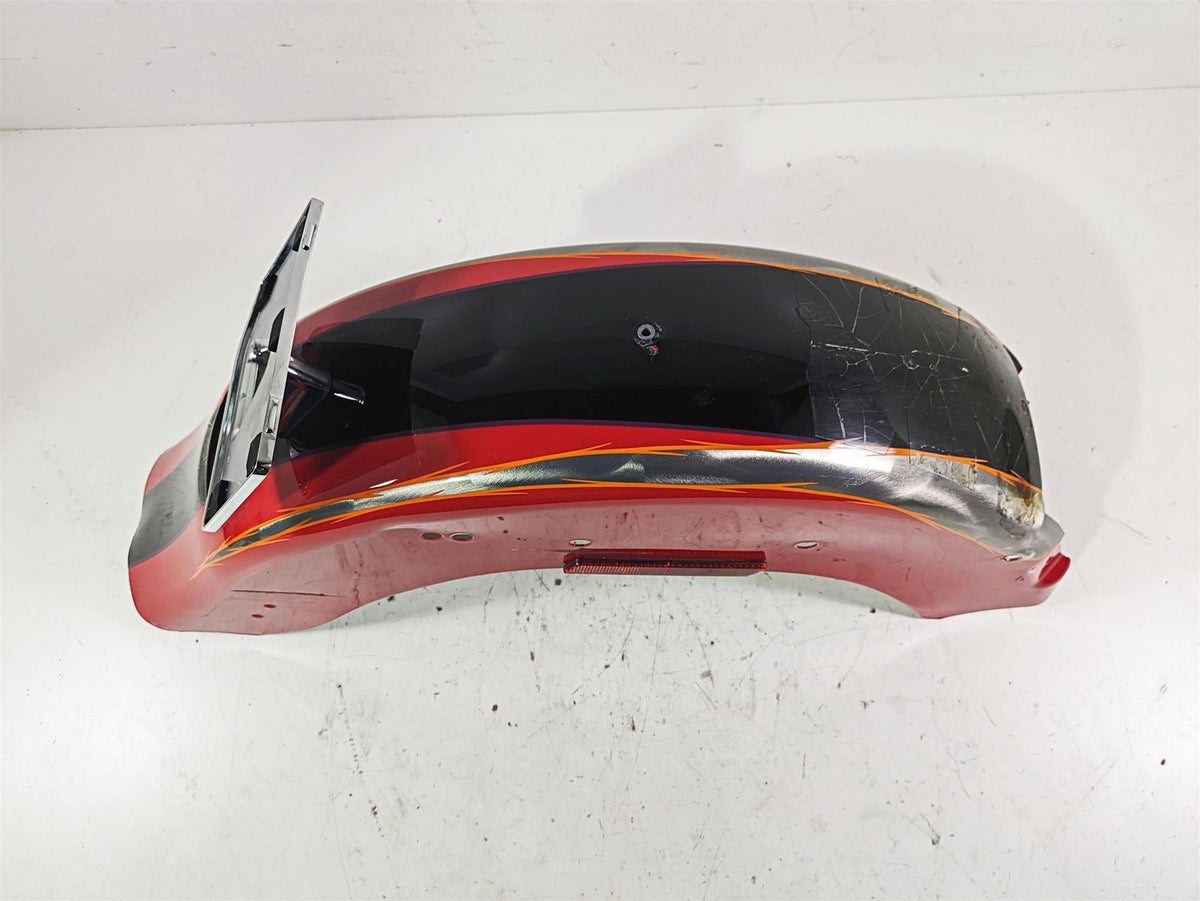 2005 Harley Softail FLSTFSE CVO Fat Boy Rear Fender Electric Cherry 59631-05 {{ shop.shopifyCountryName }} - Mototech271