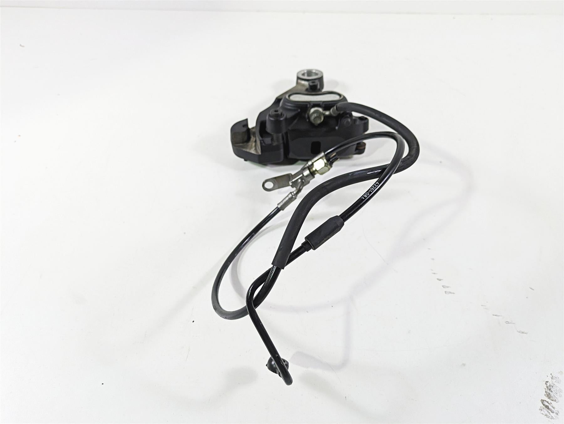 2008 Harley FLSTC Softail Heritage Rear Brake Caliper + Bracket & Line 40908-08 {{ shop.shopifyCountryName }} - Mototech271