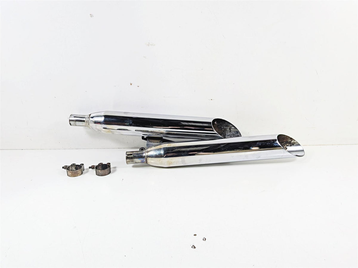 2007 Yamaha XVS1100 V-Star Custom Cobra Slash Cut Muffler Exhaust Set 2173SC {{ shop.shopifyCountryName }} - Mototech271