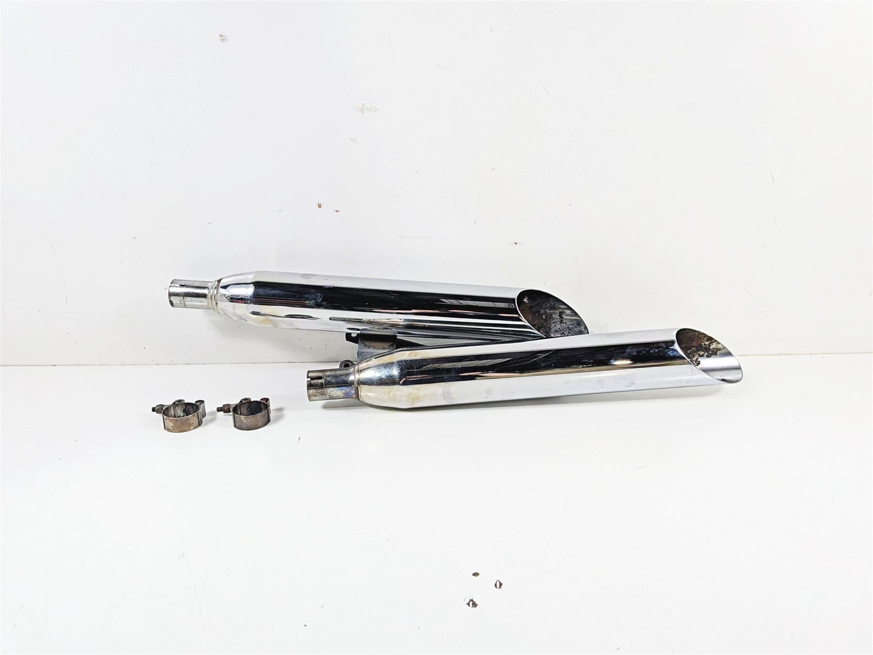 2007 Yamaha XVS1100 V-Star Custom Cobra Slash Cut Muffler Exhaust Set 2173SC {{ shop.shopifyCountryName }} - Mototech271
