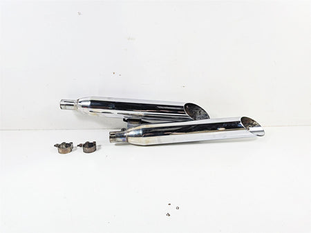 2007 Yamaha XVS1100 V-Star Custom Cobra Slash Cut Muffler Exhaust Set 2173SC {{ shop.shopifyCountryName }} - Mototech271