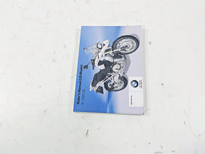 2010 BMW R1200GS K25 Owners Manual Booklet 01418520397