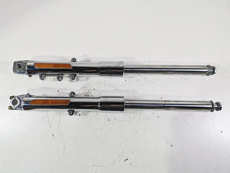 2005 Harley Softail FLSTFSE CVO Fat Boy Straight Chrome Front Fork Set 46310-05 {{ shop.shopifyCountryName }} - Mototech271