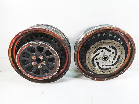 2013 Harley Softail FLSTFB Fat Boy Lo 17x6 17x3.5 Front Rear Wheel Set 43300171 {{ shop.shopifyCountryName }} - Mototech271