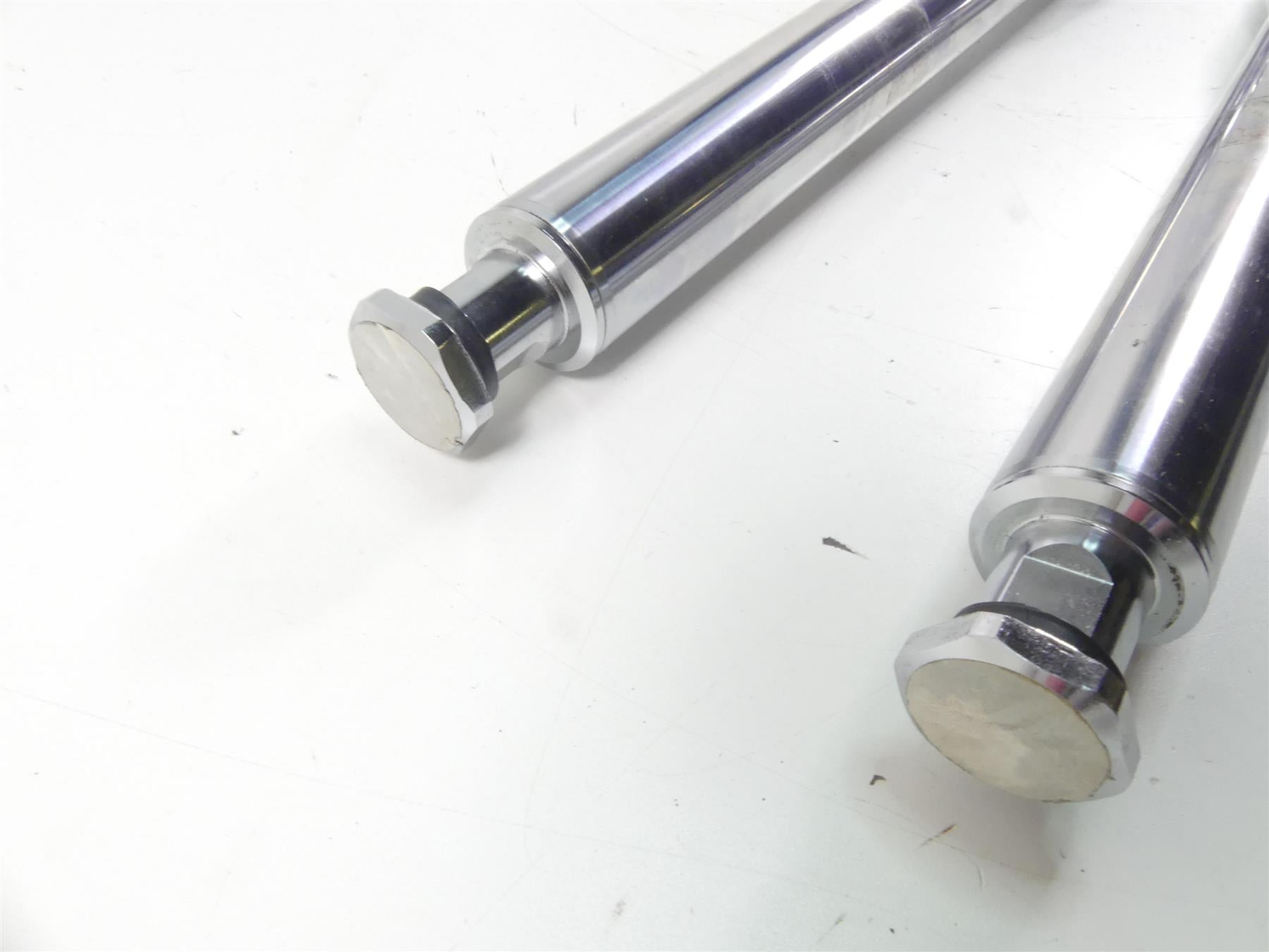 2004 Harley Softail FXSTD SE CVO Deuce Front Chrome Forks Leg Set 41mm 47652-04 {{ shop.shopifyCountryName }} - Mototech271