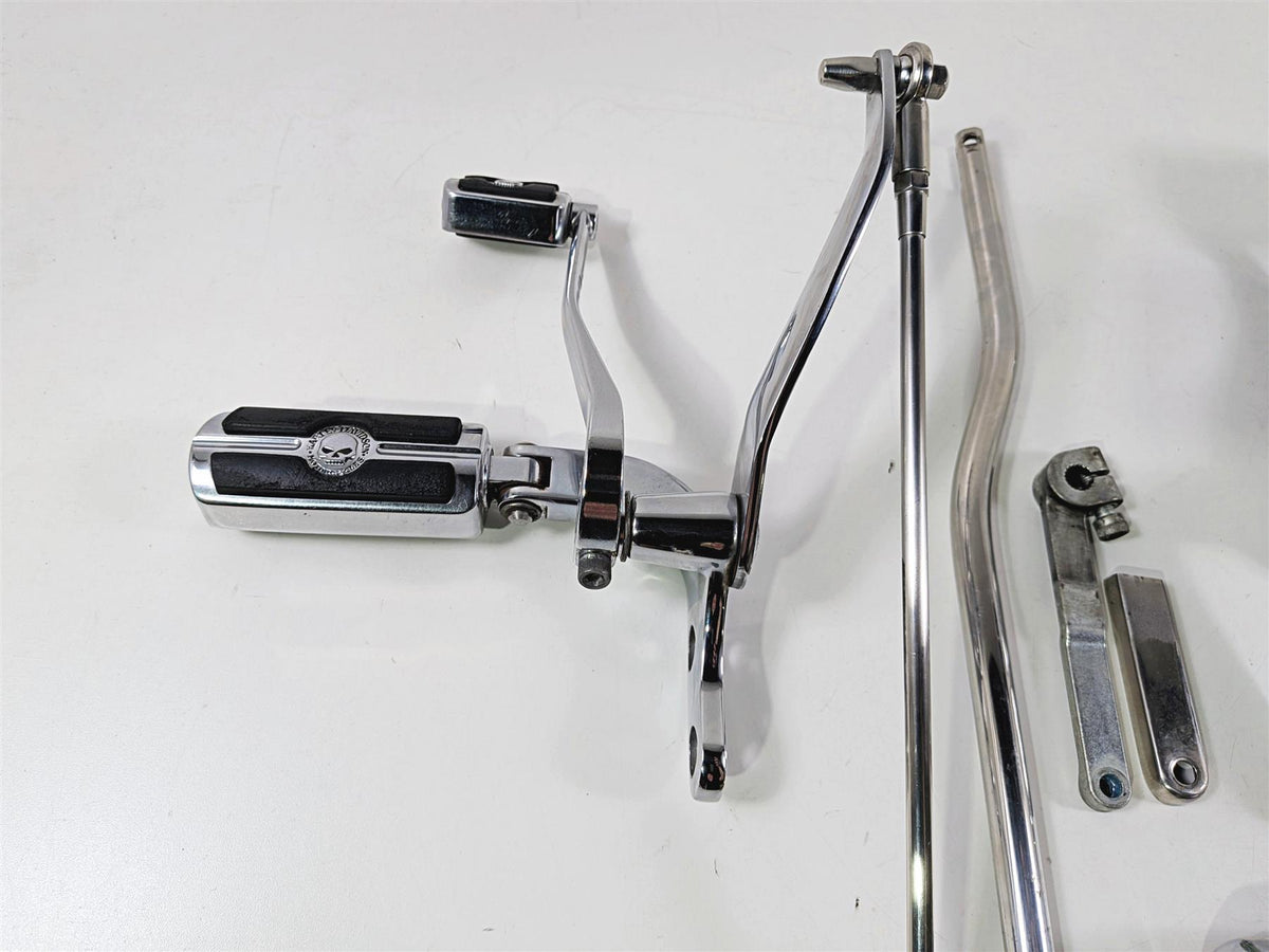 2008 Harley FXDSE CVO Dyna Front Rear Chrome Forward Foot Peg Control Set-Mototech271