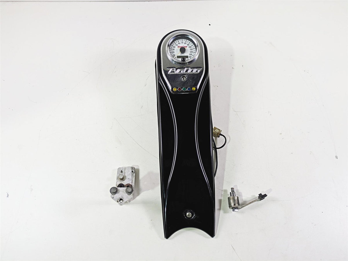 2002 Big Dog Pitbull Speedometer Gauge & Mount Tank Panel Set 15K {{ shop.shopifyCountryName }} - Mototech271