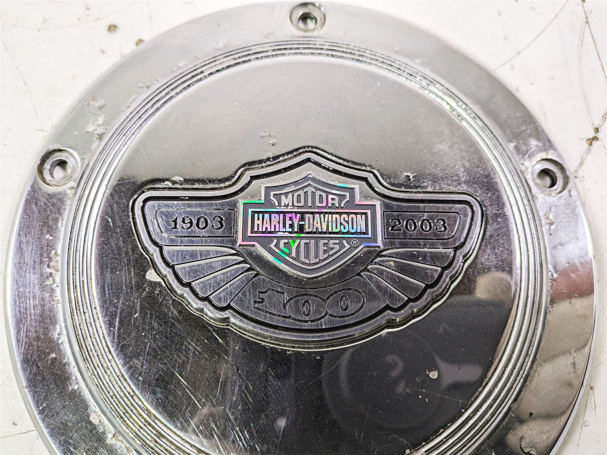 2003 Harley Touring FLHTCUI E-Glide 100th Chrome Derby Cover 25001-03 {{ shop.shopifyCountryName }} - Mototech271