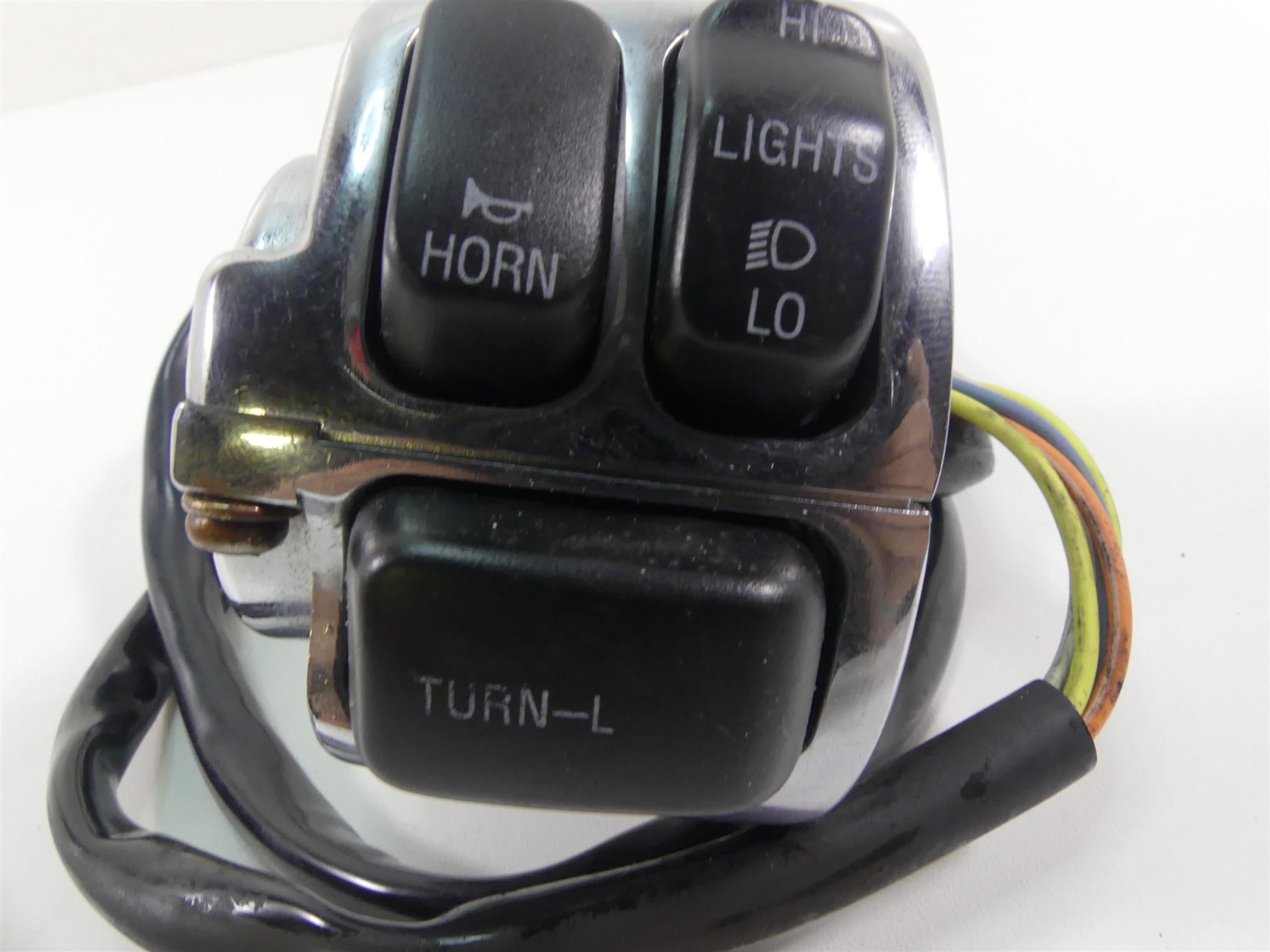 1999 Harley Dyna FXDL Low Rider Left Hand Chrome Control Switch 71682-06A {{ shop.shopifyCountryName }} - Mototech271