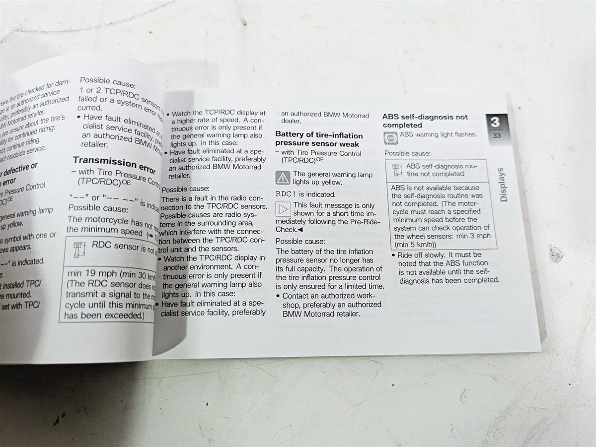 2015 BMW R1200 GS Adv K51 Rider Driver Owners Manual Booklet 01418558987 {{ shop.shopifyCountryName }} - Mototech271