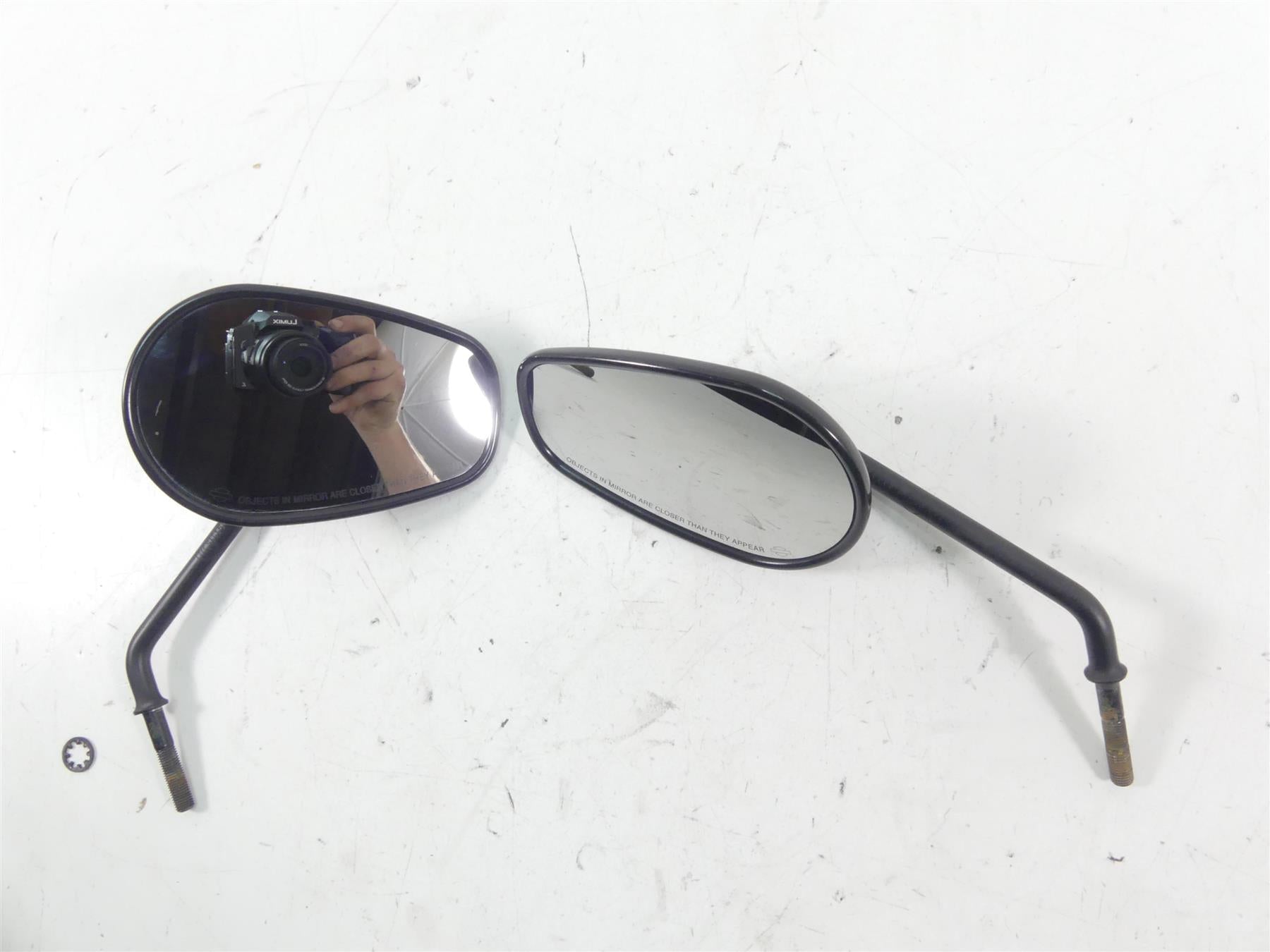 2013 Harley VRSCDX Night Rod Special Black Rear View Mirrors 91909-03 91910-03 {{ shop.shopifyCountryName }} - Mototech271