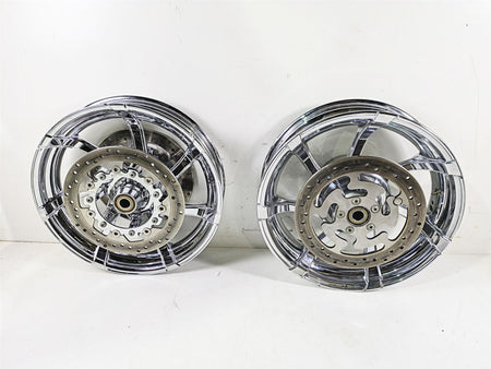 2011 Harley Touring CVO E-Glide Front Rear Agitator Chrome Wheel Set 47957-10 {{ shop.shopifyCountryName }} - Mototech271