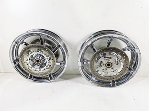 2011 Harley Touring CVO E-Glide Front Rear Agitator Chrome Wheel Set 47957-10 | Mototech271