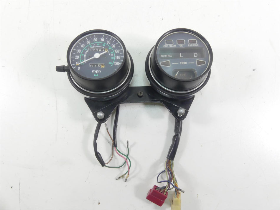 1977 Honda CB750 A Four Hondamatic Speedometer Gauges 37K Set 37200-393-771 {{ shop.shopifyCountryName }} - Mototech271