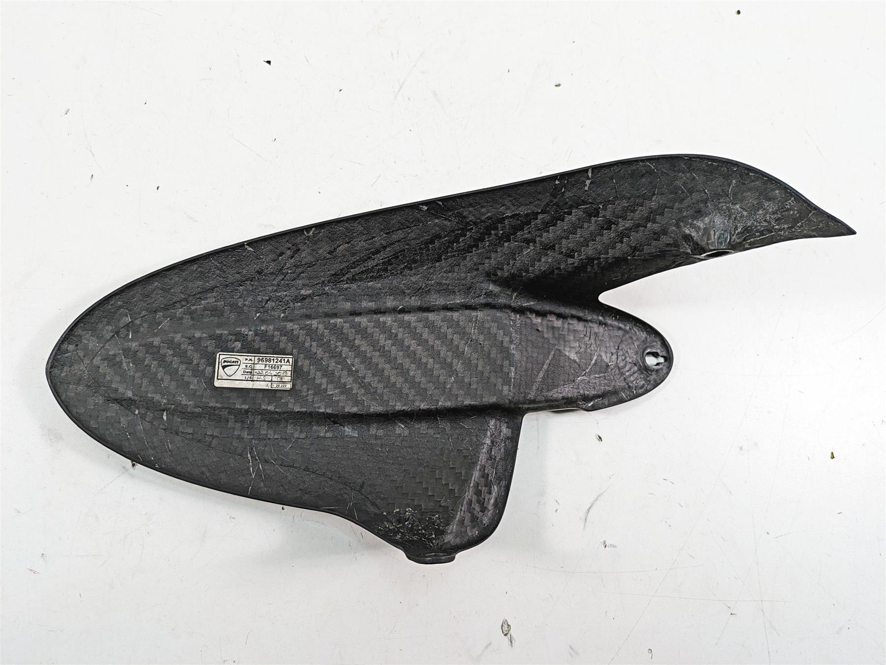 2020 Ducati Hypermotard 950 SP Rear Carbon Fiber Fender Mud Guard 96981241A {{ shop.shopifyCountryName }} - Mototech271