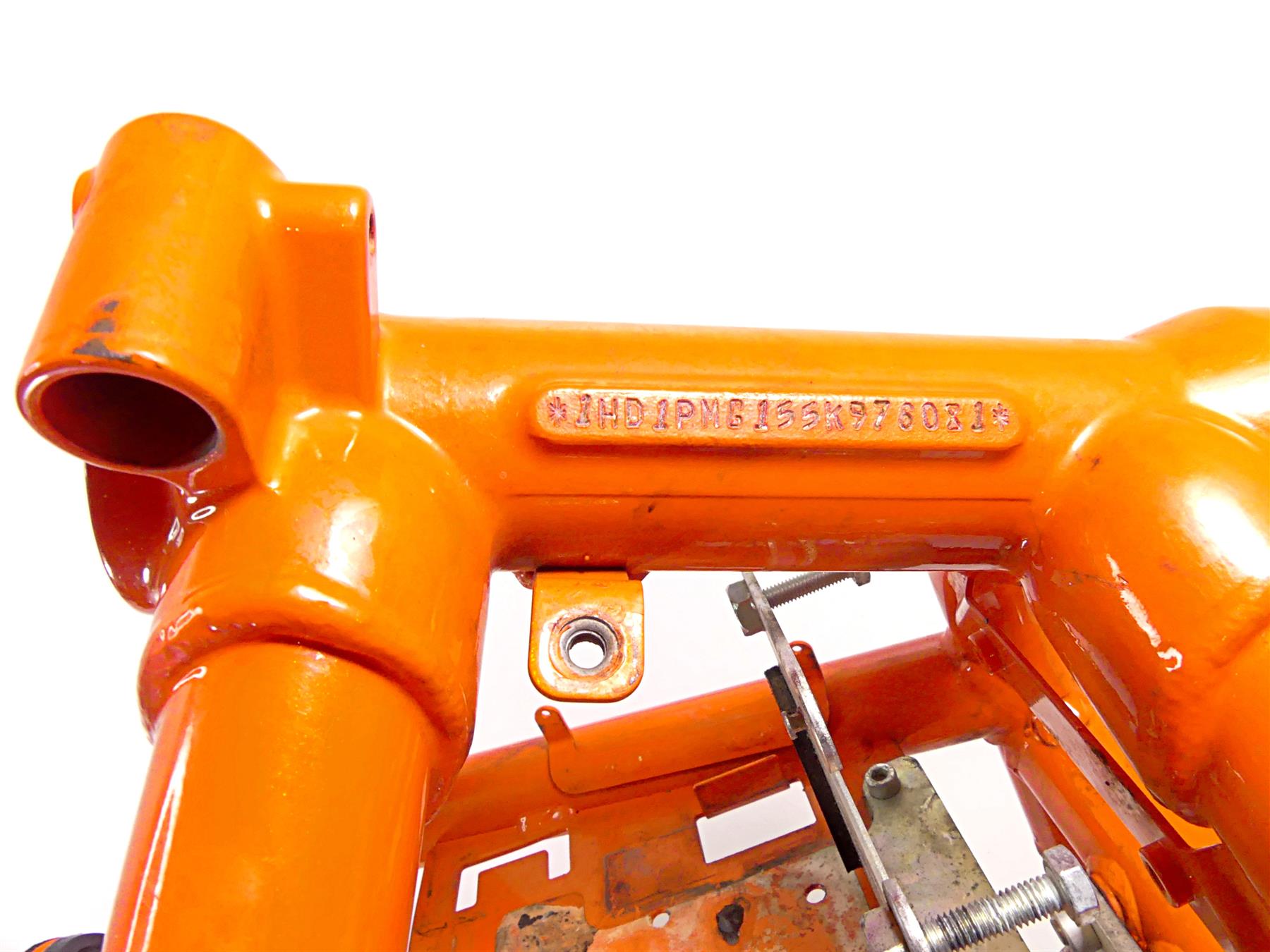 2005 Harley VRSCSE CVO V-Rod Straight Frame Chassis Electric Orange With Missouri Clean Title - 48193-08 {{ shop.shopifyCountryName }} - Mototech271
