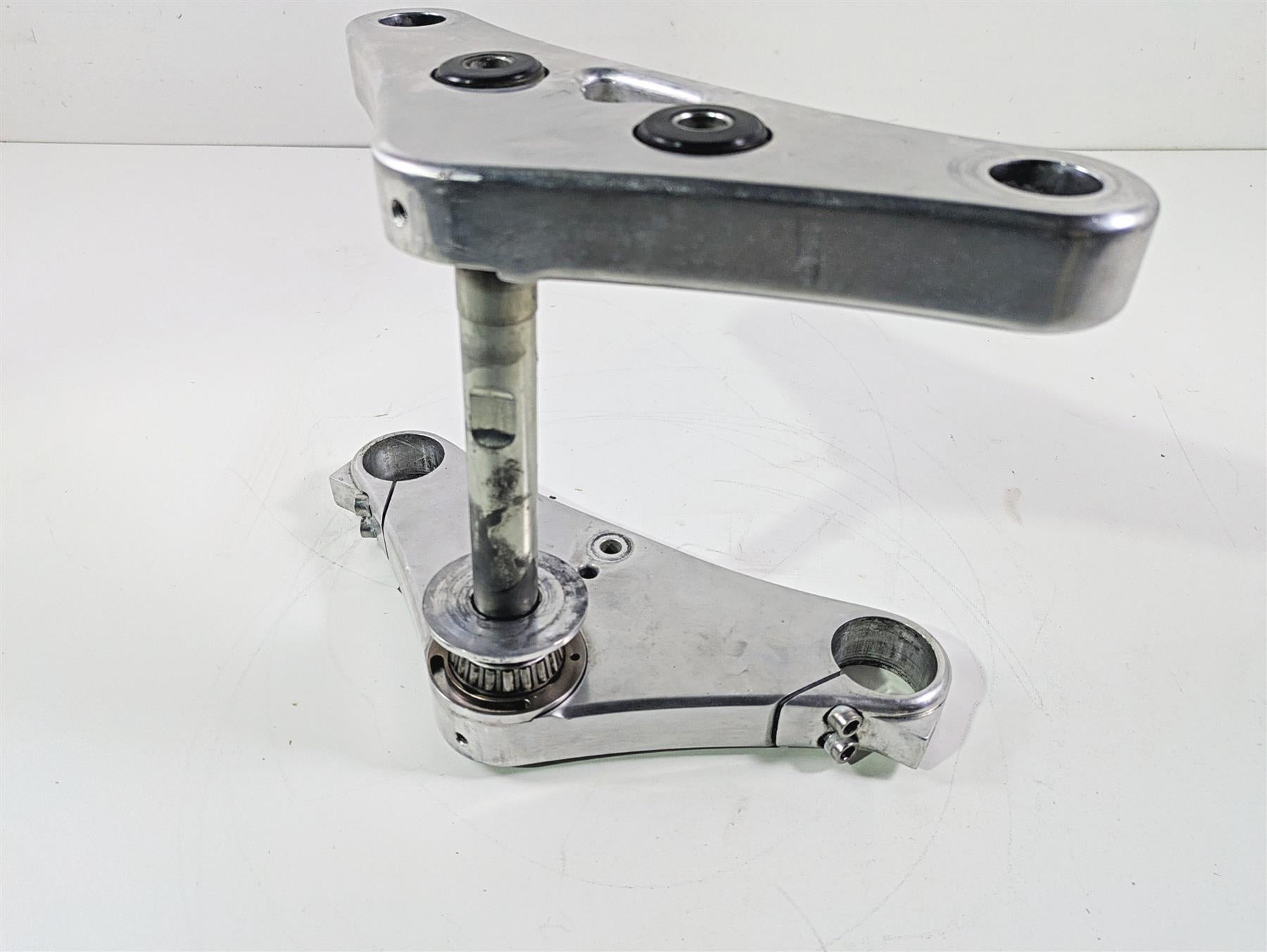 2002 Big Dog Pitbull Upper Lower Triple Tree Steering Clamp Set {{ shop.shopifyCountryName }} - Mototech271