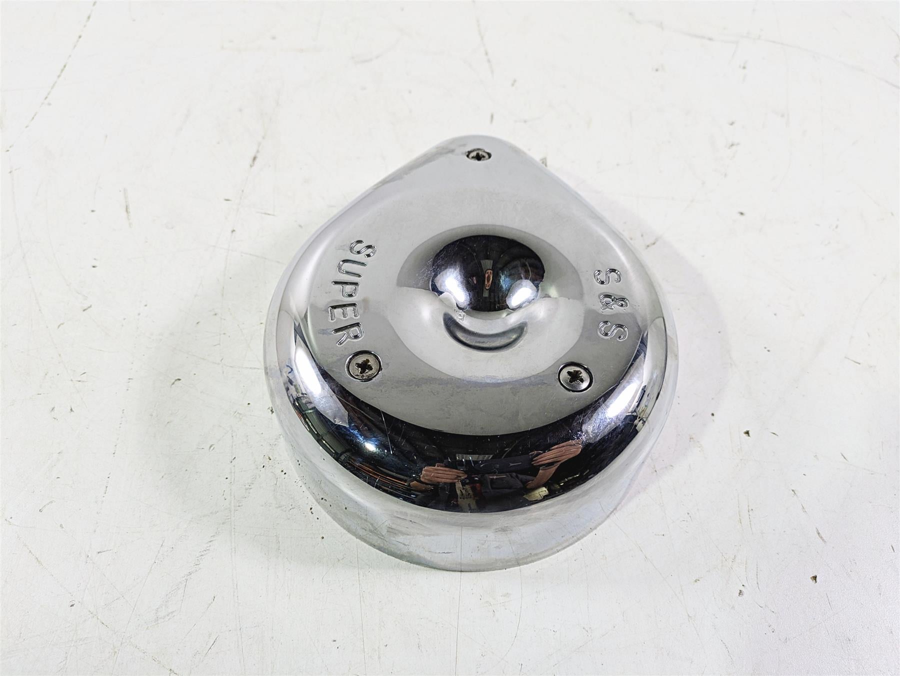 2005 Harley Touring FLHRI Road King S&S 378 Chrome Outer Air Box Cover 5128071 {{ shop.shopifyCountryName }} - Mototech271