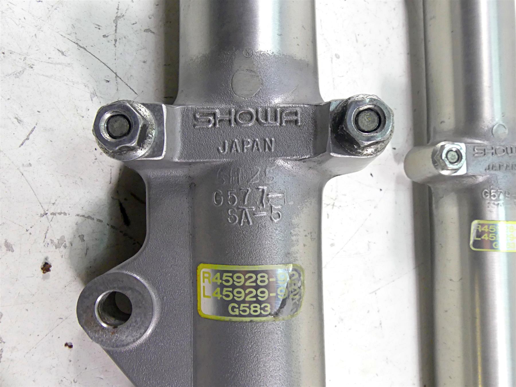 1997 Harley Sportster XL1200 C Straight Showa Front Fork Legs 39mm 45928-92 {{ shop.shopifyCountryName }} - Mototech271