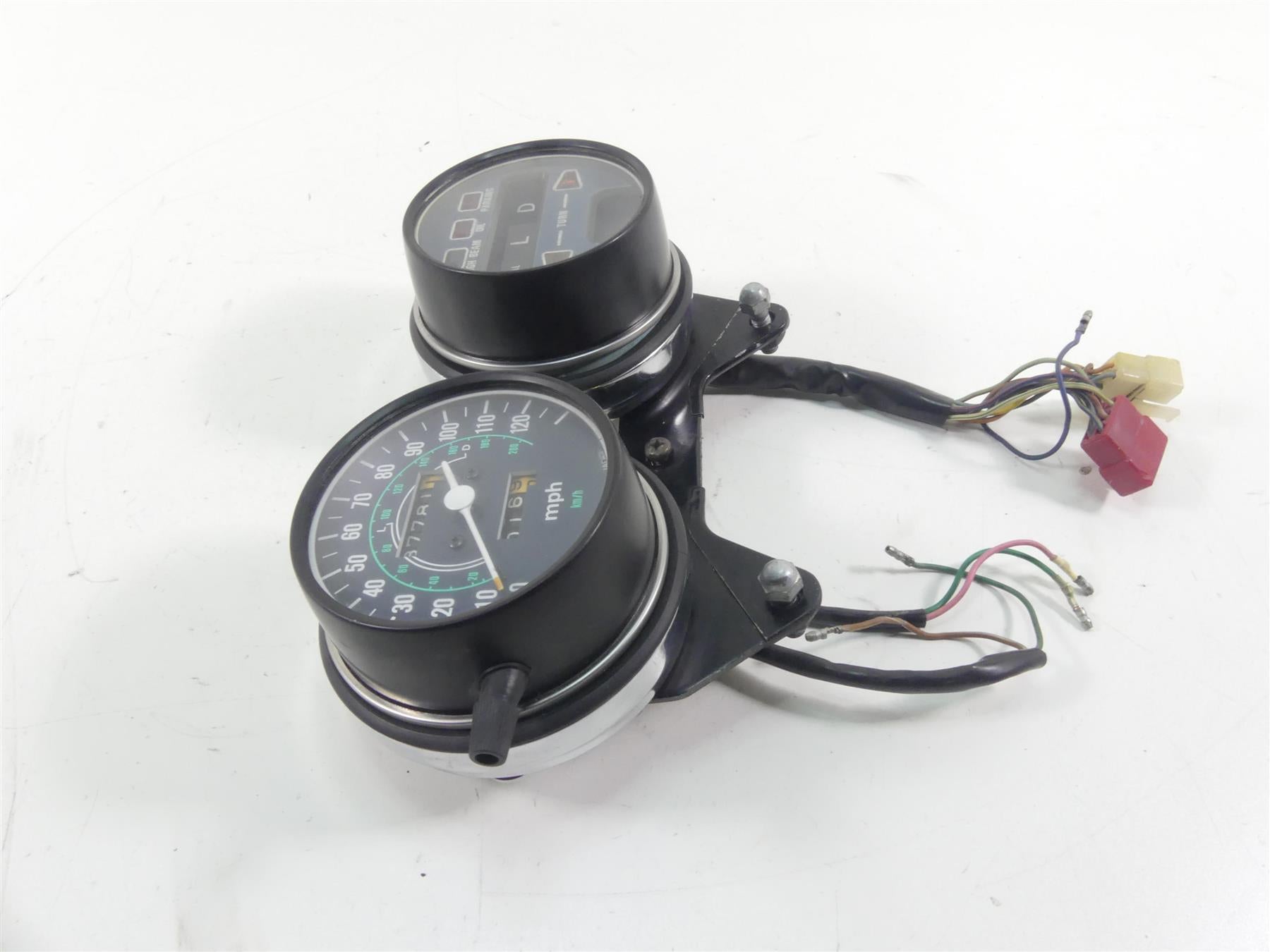 1977 Honda CB750 A Four Hondamatic Speedometer Gauges 37K Set 37200-393-771 {{ shop.shopifyCountryName }} - Mototech271