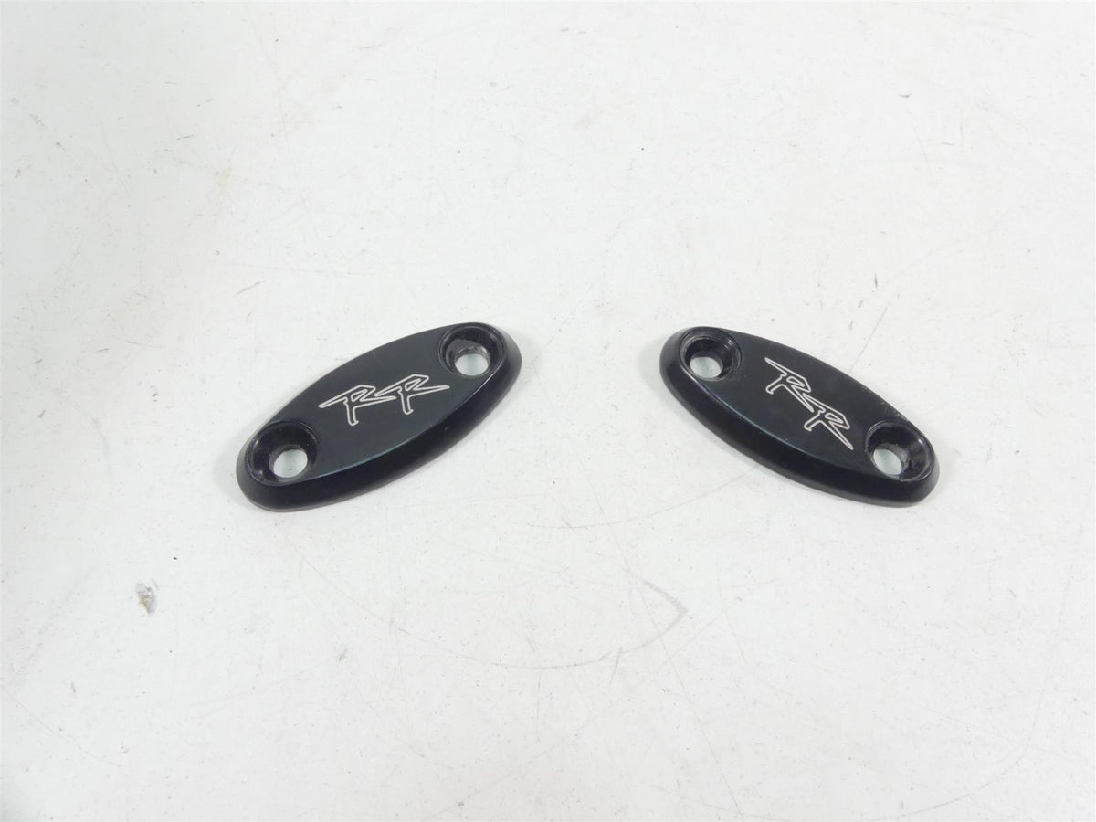 2005 Honda CBR1000RR SC57 Left Right Rear View Mirror Delete Base Plates Set {{ shop.shopifyCountryName }} - Mototech271