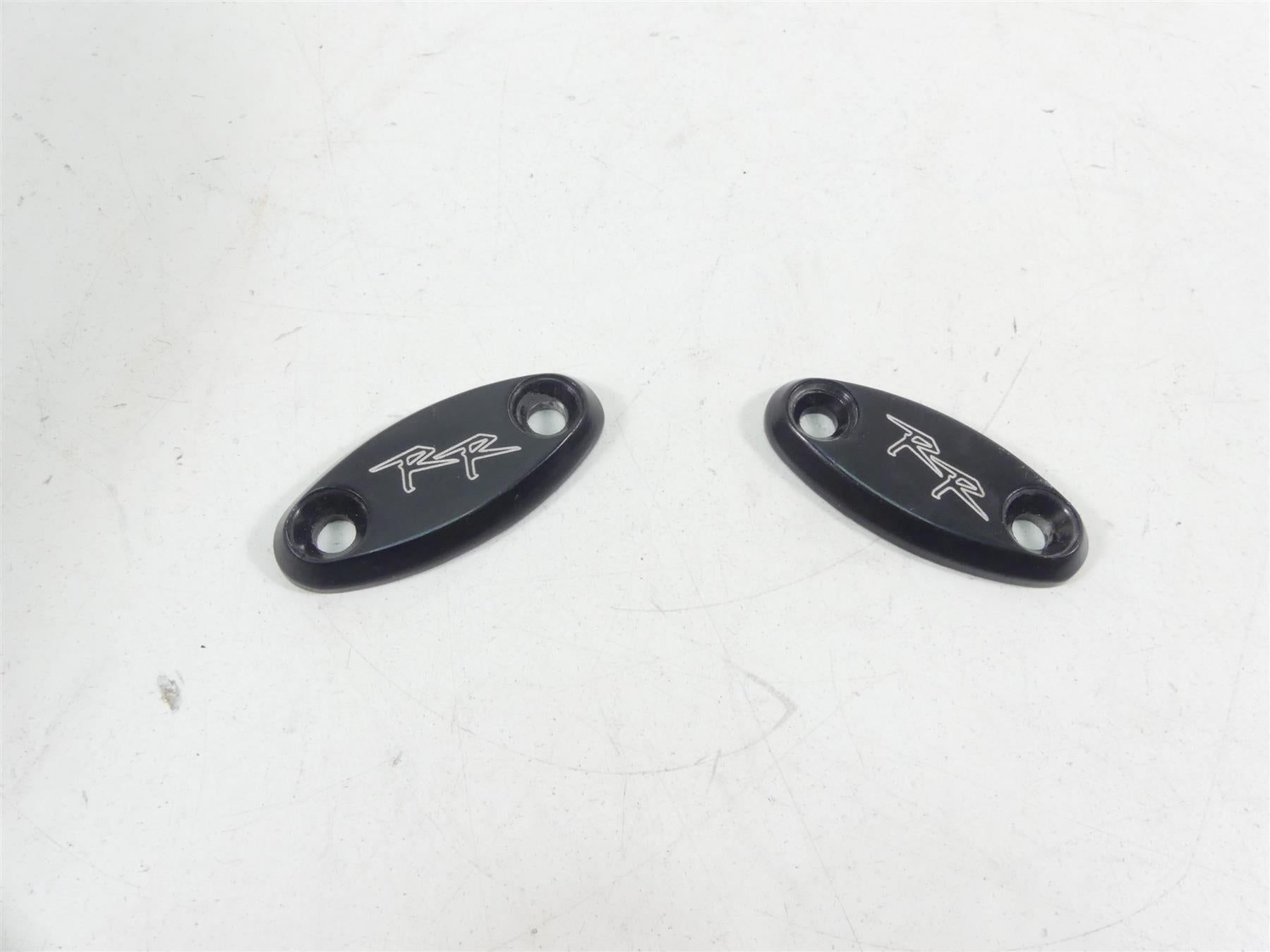 2005 Honda CBR1000RR SC57 Left Right Rear View Mirror Delete Base Plates Set